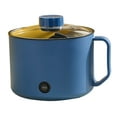 thumbnail image 1 of Mini olla caliente portátil de calentamiento rápido fácil de limpiar cocina eléctrica multifuncional para el hogar dormitorios oficina enchufe AU 220 V azul olla individual, 1 of 10