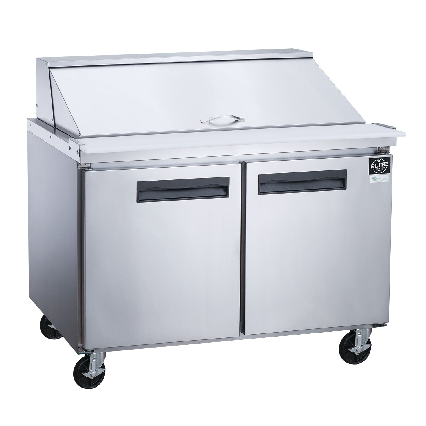 60 in. Two Door Sandwich Prep Table Commercial Stainless Steel Refrigerator 14.33 cu. ft.