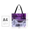 thumbnail image 2 of Bolso shopping de lino en cascada, 2 of 3