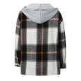 thumbnail image 5 of Denim Jacket For Women,Women Shacket Jacket Plaid Button Down Long Sleeve Shirt Fall Outfits 2024, 5 of 5