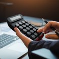 thumbnail image 3 of SHAR Mechanical Calculator, 10 Digit LCD Display for Laptop, Fashion Calculator for Financial Office, 3 of 5