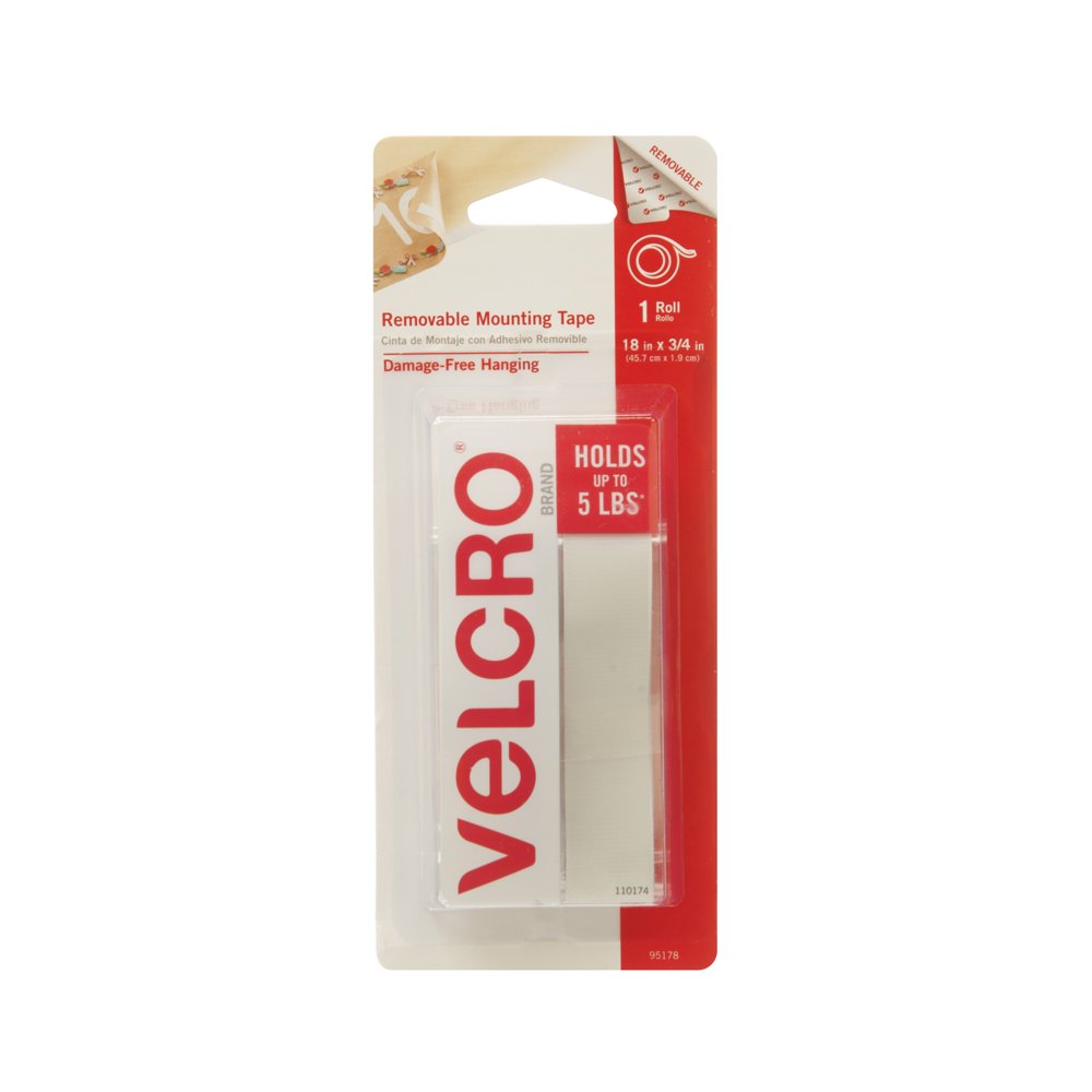 VELCRO Brand Mounting Tape | Adhesive Sticky Back Hook and Loop ...