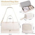 thumbnail image 2 of Bolsa de viaje Weekender ETRONIK para mujer, talla XL, color beige, 2 of 7