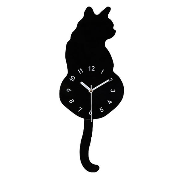 Cat Clock Move Tail