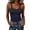 #430-Navy, variant on Women's Halter Neck Sling Tank Top Built In Chest Pad Side Cover Silhouette Stretch Daily Inner Outer Casual Wear