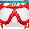 thumbnail image 4 of Aqua Dolfino Red Crabby Swim Goggle Mask, Unisex, 4 of 8