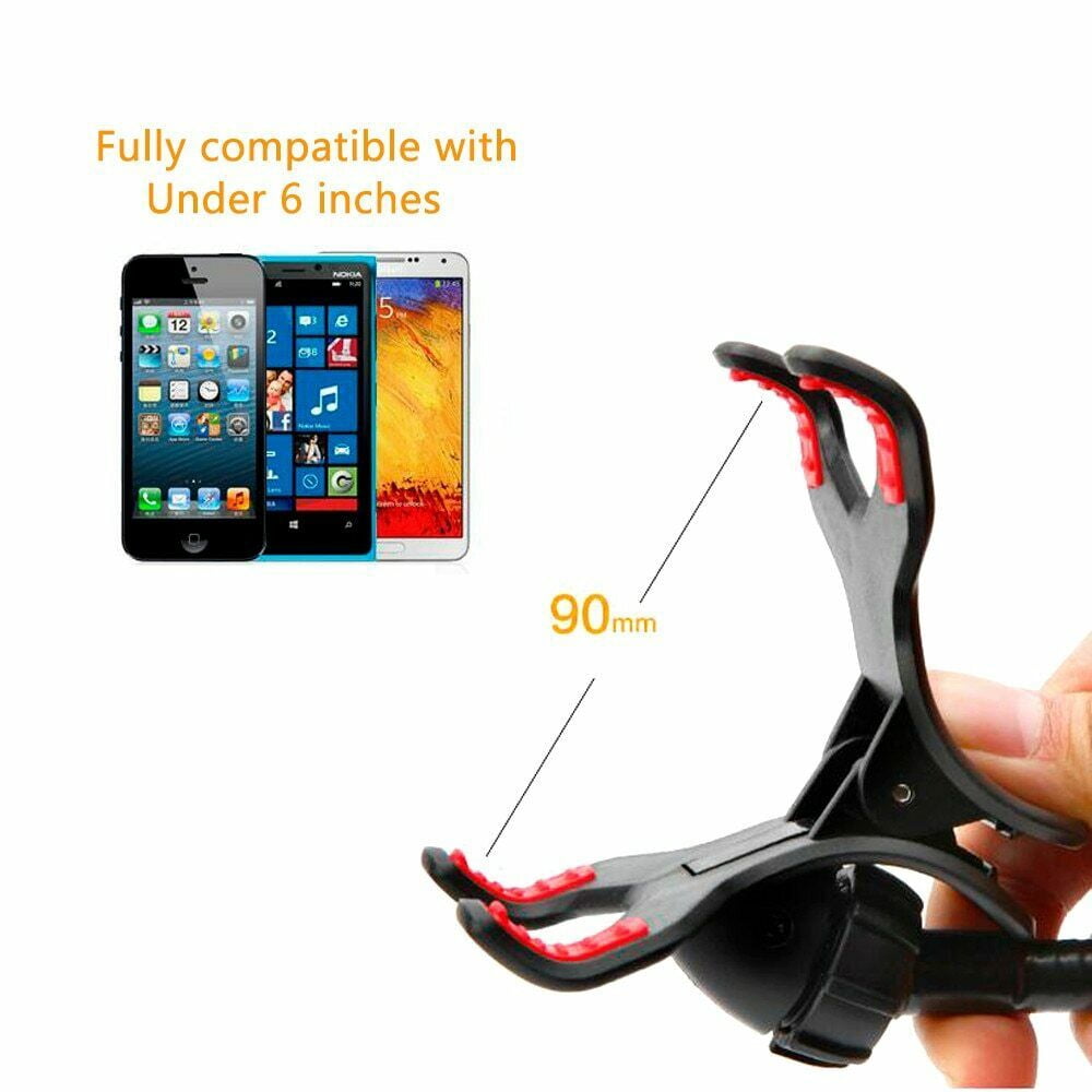 Flexible 360° Cell Phone Holder Stand – Lazy Arm Mount for Bed, Desk, Car – Universal Clip Bracket for iPhone, Android