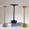 thumbnail image 1 of Lámpara De Mesa LED Recargable, 3 Temperaturas De Color Lámparas De Mesa Inalámbricas Diseño Minimalista De Hierro Para Restaurante, 1 of 7