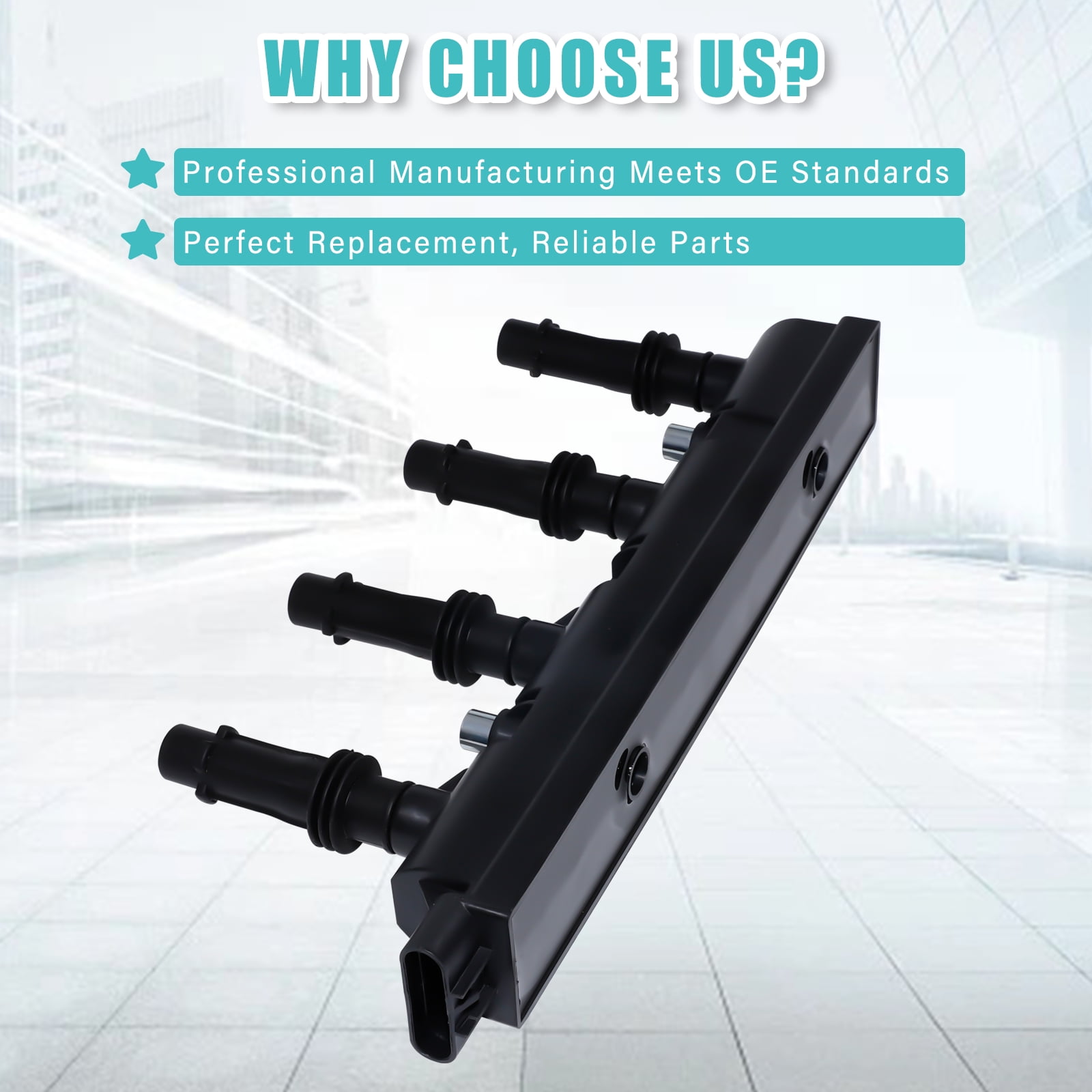 Ignition Coil Pack Compatible with 1.4L Turbo Chevy Cruze Sonic Trax Volt Cadillac ELR Buick Encore 2011 2012 2013 2014 2015 2016 2017 2018 2019 2020, Replace D521C UF669 55577898 55579072 25198623