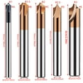 thumbnail image 5 of 4 Flute Solid Tungstenic Metal End Mill Coating Milling Cutter Deburring Tool, 5 of 7