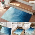 thumbnail image 5 of Blue Ombre Entryway Rug 2'x3'&nbsp; Non Slip Front Door Mats, Coastal Beach Modern Abstract Art Entrance Rugs Indoor Outdoor Carpet, Washable Floor Mats Small Area Rug for Bedroom Kitchen, 5 of 8