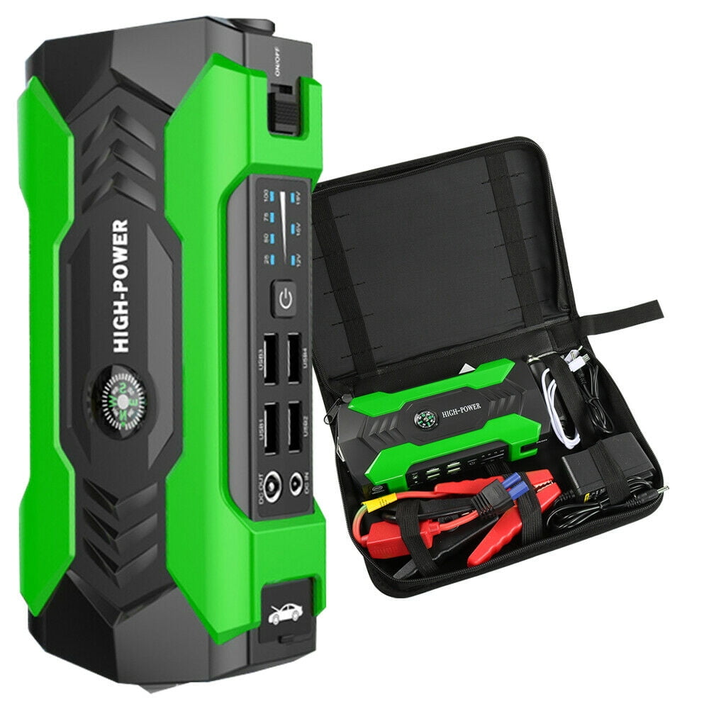 FIEWESEY Portable 12V Car Jump Starter Portable USB Power Bank