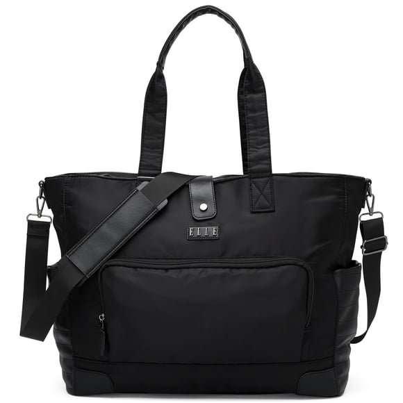 Bolso Weekender ELLE Voyage 25L Twill/Piel Vegana Negro
