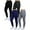 Black & Charcoal & Navy & Heather Grey (Regular Fleece), variant on 4-Pack Womens Loose Fit Fleece Jogger Sweatpants (S-2XL)