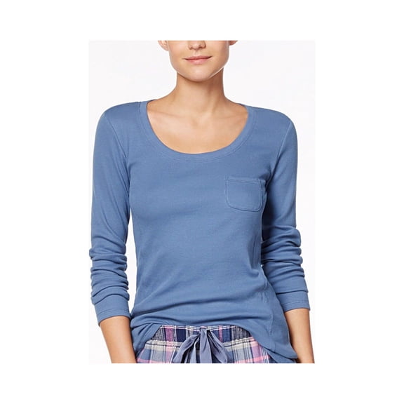 JENNI Intimates Blue Pocket Sleep Shirt XS