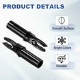 thumbnail image 3 of Uxcell Archery Arrows Nocks 6.2mm, Plastic Insert Arrow Nock Replacement Arrow Tails for Shooting Compound Recurve Black, 3 of 7