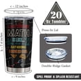 thumbnail image 3 of Math Teacher Gift, Best Math Gifts, Math Teacher Appreciation Gifts, Math Lovers Gifts for Adult/Kid, Math Gift for Women/Men, I Love Math Gift Ideas, Gifts for Math Lovers/Students/Nerds Tumbler 20OZ, 3 of 6