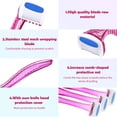 thumbnail image 4 of SUTENGDA 18Pcs Razors for Women with 30Pcs Compressed Facial Sponges  Face Shaver for Women  T Type Bikini Razor  Disposable Women Small Durable Travel Accessories  Multi-Color, 4 of 7