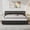 Black, variant on 4 EVER WINNER Twin Bed Frame, Upholstered Platform Bed Frame with Headboard and Footboard, Twin Size Bed Frame, Diamond Headboard and Footboard Design, Pink