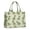 Mint Dinosaurs With, variant on Large Capacity Tote Bag,Mint Dinosaurs with Cacti Cute Handbag Fashion Luxury Tote Bag,15.7"x13"x 5.1" Inches,Laptop Compatible