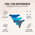 thumbnail image 2 of Balanced Tech Women's Seamless Thong Panties 3 Pack, 2 of 3