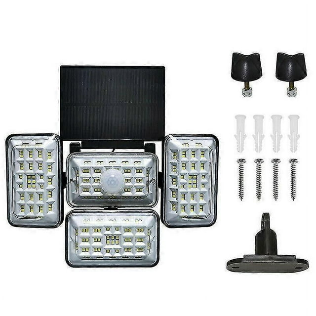 242led Solar Wall Light Pir Motion Sensor Outdoor Garden Street Lamp Waterproof