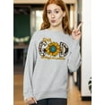 thumbnail image 2 of With God All Things Are Possible Easter Matthew 19:26 Christian Bible Verse Crewneck Sweatshirt, L, H. Grey, 2 of 5