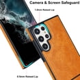 thumbnail image 6 of Allytech Case for Samsung Galaxy S22 Ultra, Hidden Kickstand PU Leather [Compatible with MagSafe] Case, [Anti-Drop & Shockproof] Ultra Slim Retro Protective Case for Women Men - Khaki, 6 of 8