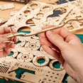 thumbnail image 4 of 3D Three-dimensional Puzzle Wooden Retro Classic Car Model DIY Handmade Assembled Birthday Gift Toy, 4 of 4