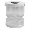 thumbnail image 1 of Pickle Hourglass Jar, White Dry Wet Separation Pickle Jar Leakproof Design  For Kitchen, 1 of 8