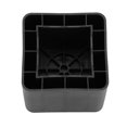 thumbnail image 2 of LHCER Funiture Accessories, Desk Riser,4Pcs/Set Furniture Leg Risers PP Plastic Non-Slip Riser for Table Desk Bed Sofa Black Color, 2 of 7