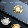 thumbnail image 3 of 4 Pieces Glitter Bling Phone Ring Holders Metal Finger Kickstand 360° Rotation Bling Phone Ring Stand for Universal Tablets and Smartphone (Gold, Silver), 3 of 8