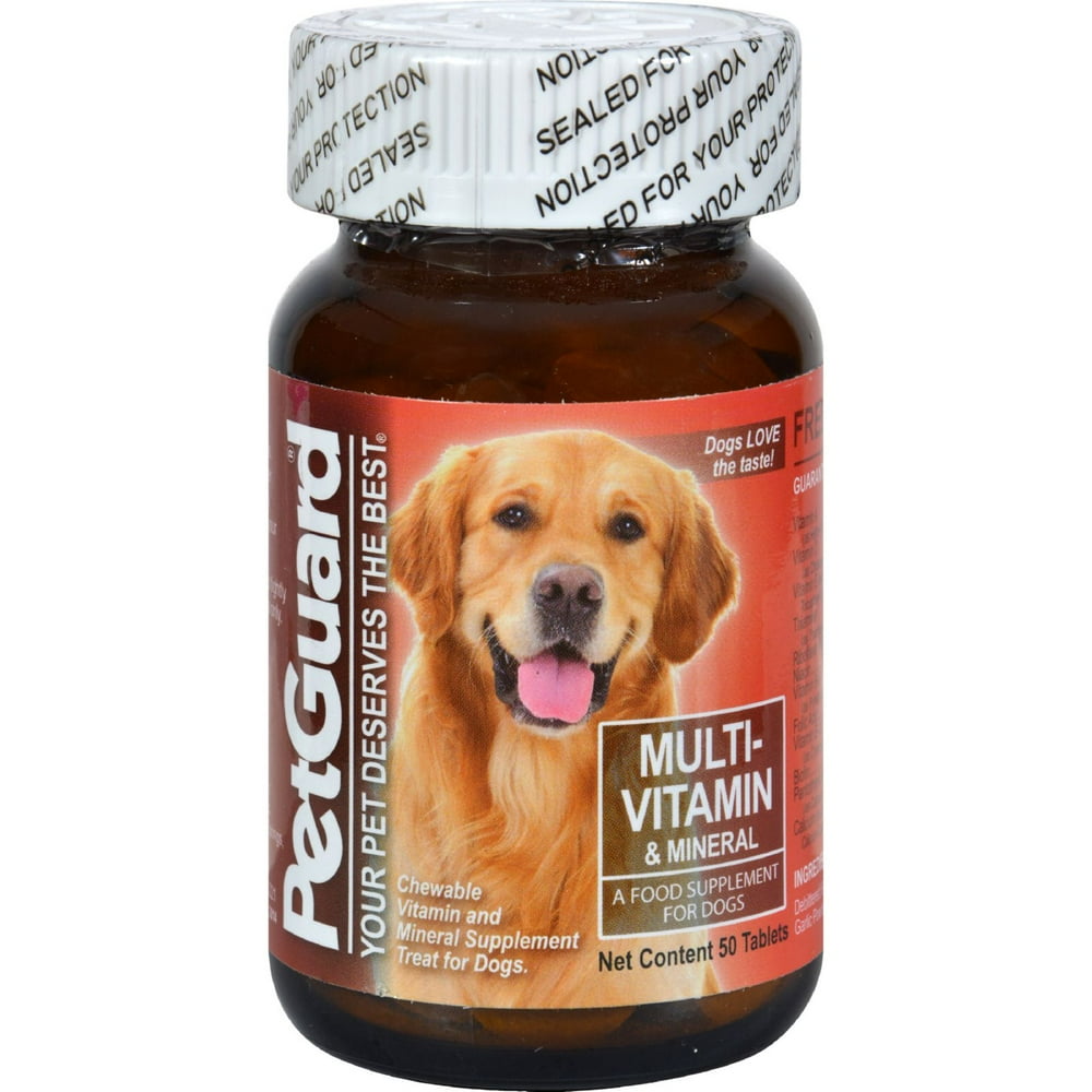 Pet Guard Multi Vitamin Mineral Tablets For Dogs, 50 Ea
