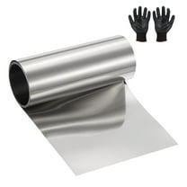Uxcell Stainless Steel Roll Metal Flashing Foil Plate, 0.08 x 100 x 1000mm for DIY Crafts Electrical Repair (1 Pack, Silver)