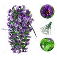 thumbnail image 3 of Flores colgantes artificiales, enredaderas, INXUGAO Morning Glory, 2 unidades, 3 of 6