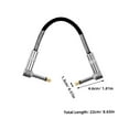 thumbnail image 2 of GETAJGHSD 1Set Guitar Effects Cables Black 6Inch Length for Musicians and Music Performance, 2 of 8