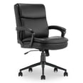 thumbnail image 3 of Click365 Transform 2.0 Ergonomic Mid Back Desk Chair Bonded Leather Black, 3 of 14