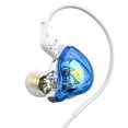 thumbnail image 1 of Matsuzay Auriculares con cable portátiles de 1,2 m, Cable de fibra colorido, auriculares HiFi para escuchar música, ver vídeos, ver llamadas de voz, Cables de audio/vídeo Azul, 1 of 6