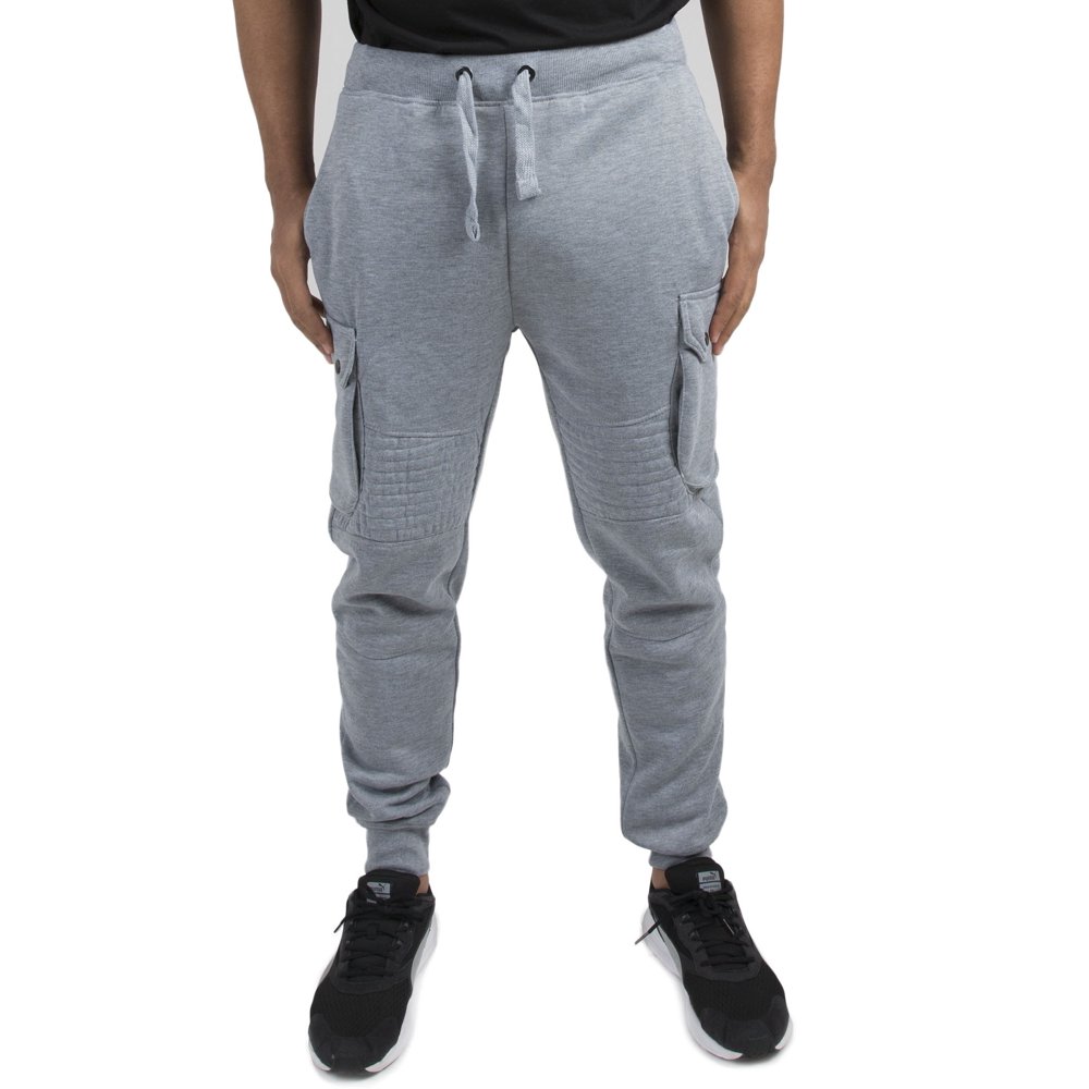 Augusta Sportswear - vibes gold label mens grey fleece moto cargo jogger pants rib waist cuff