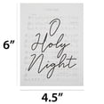 thumbnail image 4 of Holy Night Sign Block Sign, White, 6 in, by Holiday Time, 4 of 5