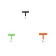 thumbnail image 2 of Soidarity 5 uds., extractor de pesca Flexible resistente al desgaste, accesorios para aparejos de pesca, anzuelo giratorio tipo T, aparejos de pesca Pescar Verde Soidarity OD030658-02, 2 of 6
