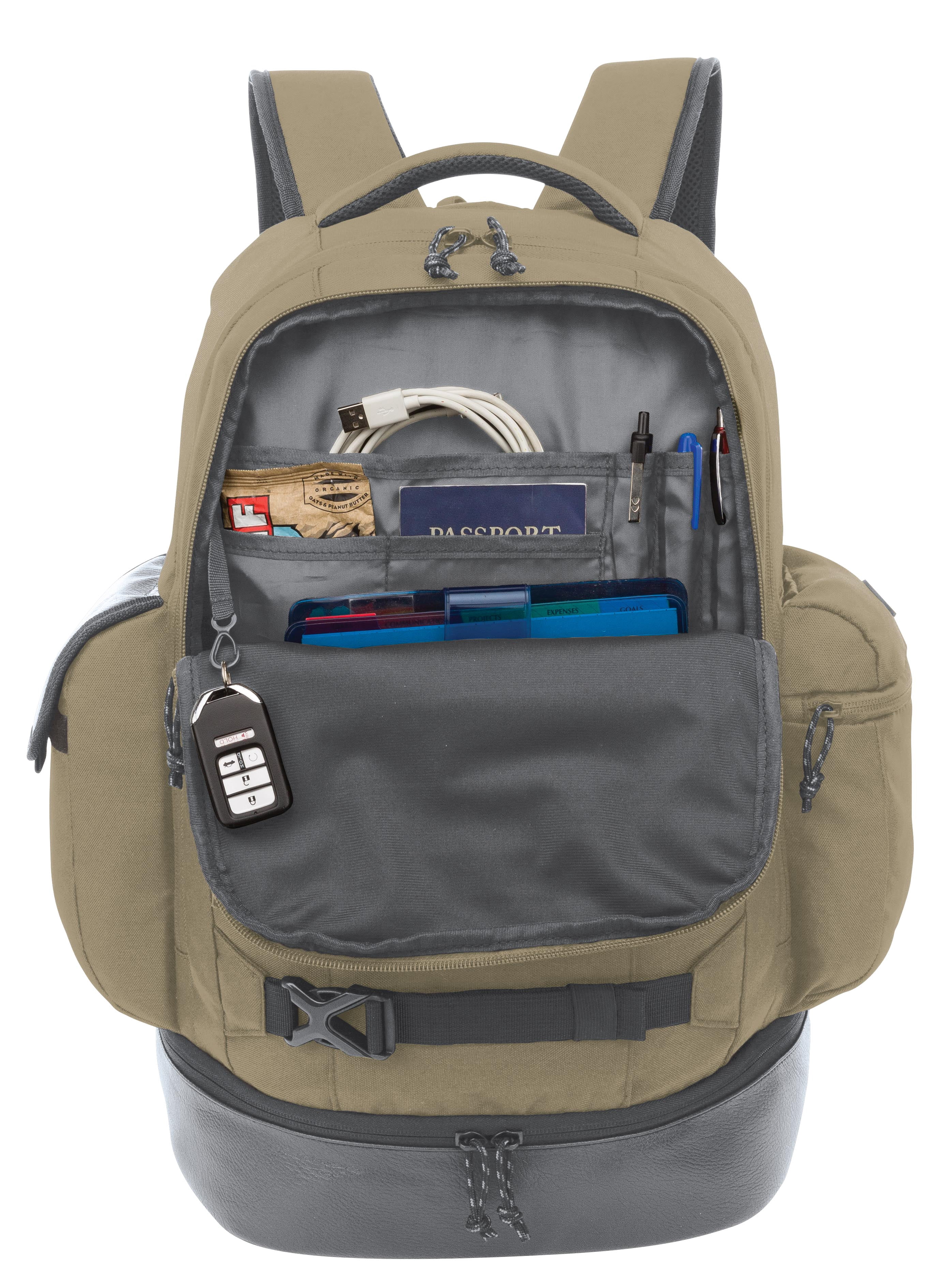 Outdoor Products Weekender Backpack, Tan, 32 Ltr Unisex, Brown, Adult, Teen, Polyester