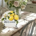 thumbnail image 6 of snowsun Round Spring Metal Tin Sign Welcome Lemon Vintage Metal Signs Rustic Wall Decor for Home Porch Living Room Greenhouse Farmhouse Yard Garden Indoor Outdoor 12 Inch, 6 of 12