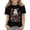 #A07-Black, variant on Abcomgle Halloween Shirts for Girls Size 10-12 Spooky Ghost Floral Tshirts for Kids Crewneck Short Sleeve Tshirts for Girls Fall Funny Holiday Top for Girls
