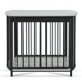 thumbnail image 6 of 31.5" Furniture Style Dog Crate for Small and Medium Dogs, Wooden Cage Indoor Kennel Furniture, Modern Dog Crate End Table with Double-Doors, Gray, 6 of 8