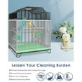 thumbnail image 2 of Parrot Bird Cage Cover Adjustable Universal Breathable Stretch Mesh Skirt Dustproof Net Cover Cage Guard, 2 of 7