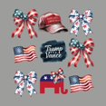 thumbnail image 2 of Unisex Hoodie - Trump Vance USA Flag Patriotic Hoodie - American Pride Graphic Apparel for Men & Women - Navy, 2 of 3
