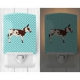 thumbnail image 2 of Caroline's Treasures BB8025CNL Spotted Donkey Blue Check Ceramic Night Light, 6x4x3", multicolor, 2 of 2