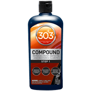 303 Compound - Removes Paint Defects and Restores Clarity - Removes Oxidation And Swirls - Restores Surface Clarity - Removes 1500 Grit Scratches (Step 1), 12 fl. oz. (30705)