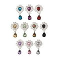 thumbnail image 2 of 10 Unids Colgante DIY Soledad Rhinestone Tear Drop Charms para Pulsera Decoración, 2 of 10